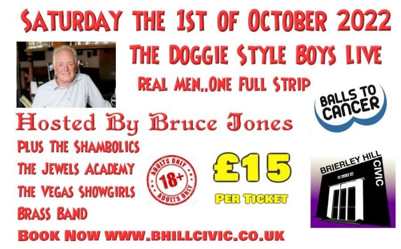 The Doggie Style Boys, Full Monty Strip Show In Aid Of Balls For Cancer, 1st October 2022