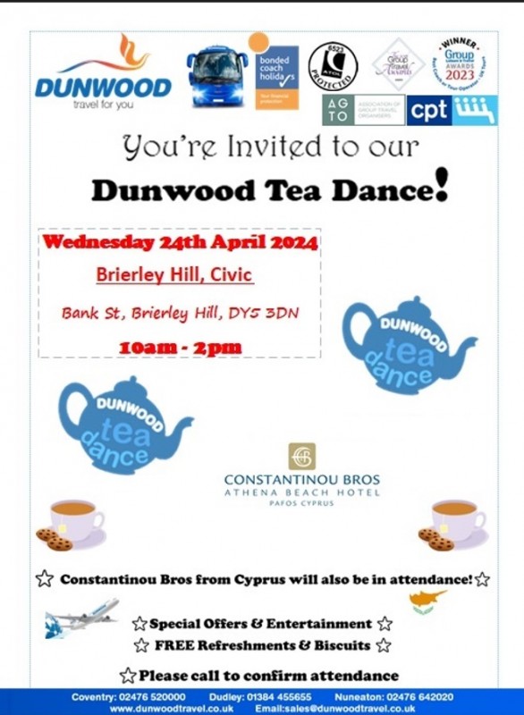 Dunwood Tea Dance, 24th April 2024