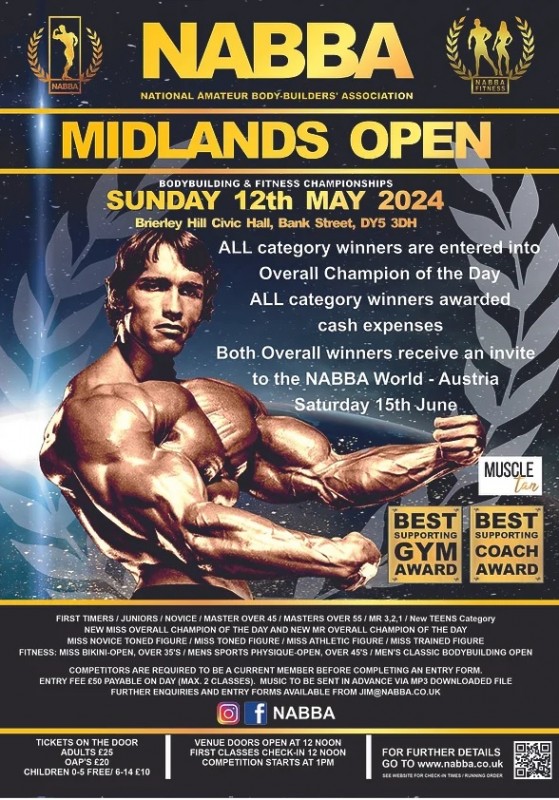 NABBA Bodybuilding Event, 12th May 2024