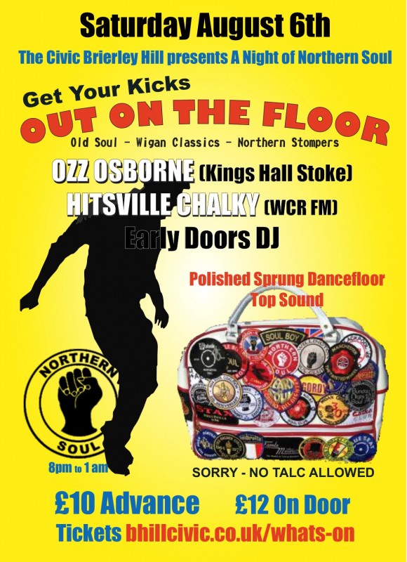 Out On The Floor, Northern Soul Night, August 6th 2022