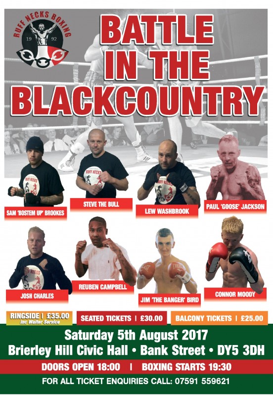 KPC Promotions Present: Battle in the Blackcountry. 5th August 2017