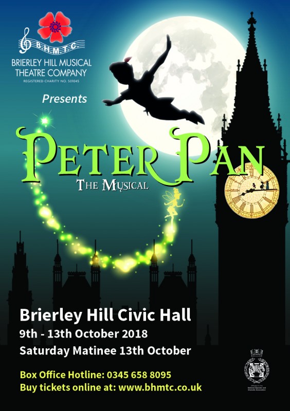 BHMTC Presents: Peter Pan, The Musical. 9th - 13th October 2018